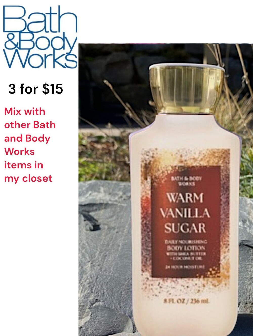 Bath & Body Works Warm Vanilla Sugar Body Lotion
